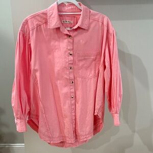 We The Free Light Pink Collared Shirt
